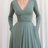 Ballet Wrap Top in Bamboo