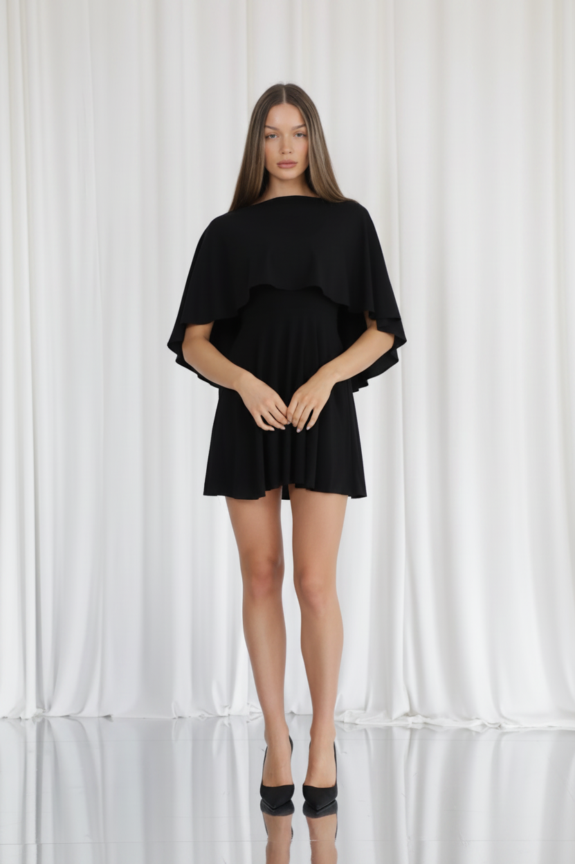 Short Drape Cape