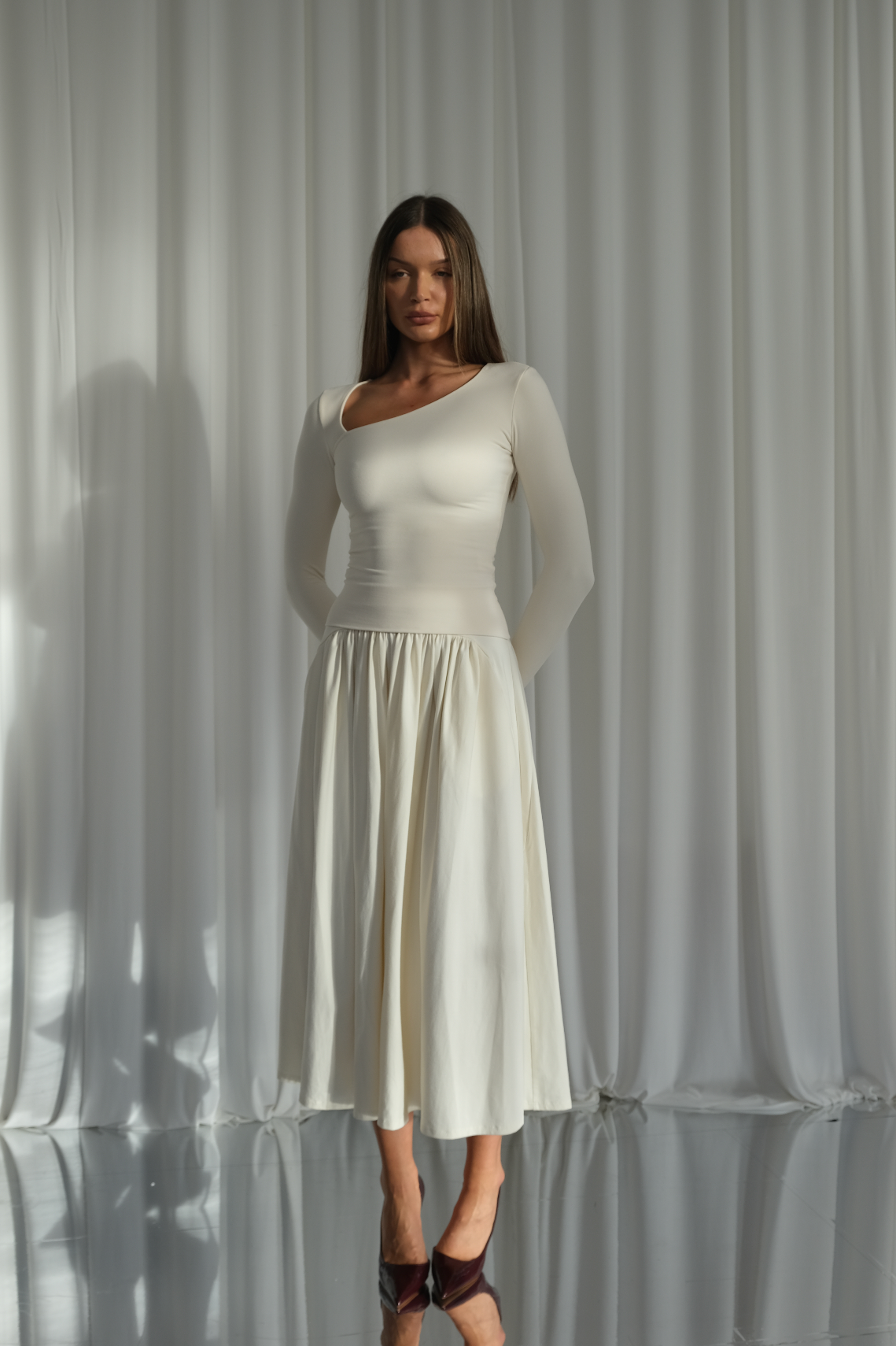 Belle Gathered Maxi Skirt
