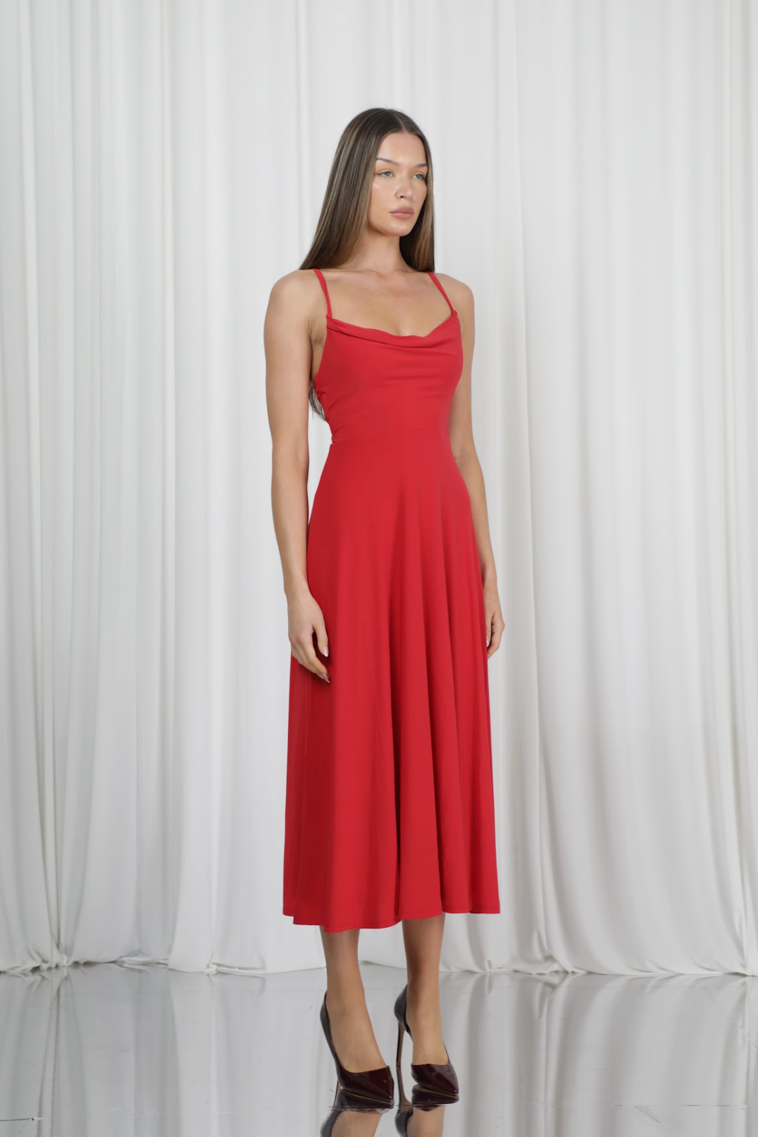 Lulah Drape Maxi Dress