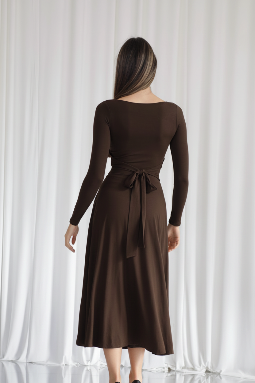 Moya Reversible Neckline Maxi Dress