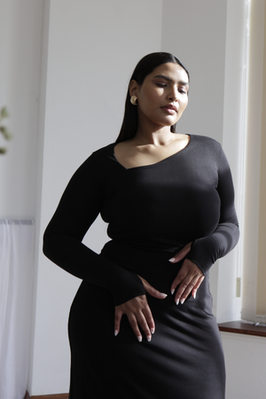 Kai Asymmetric Long Sleeve Top