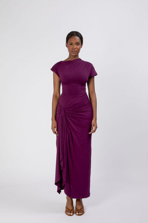 Venus Draped Maxi Dress