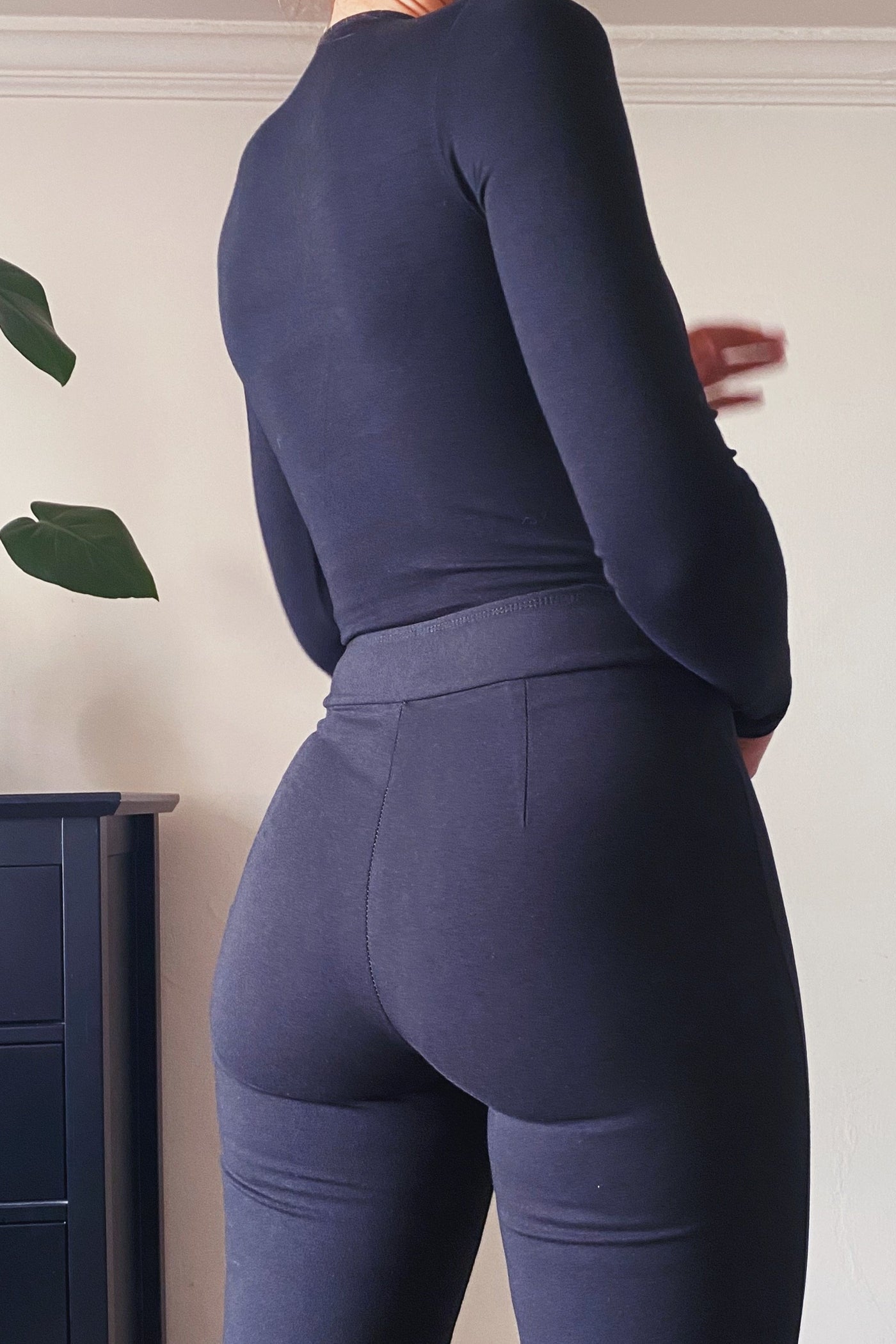 Bamboo Trousers with V-Front