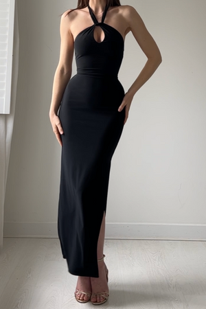 Harper Halter Dress in Maxi Length