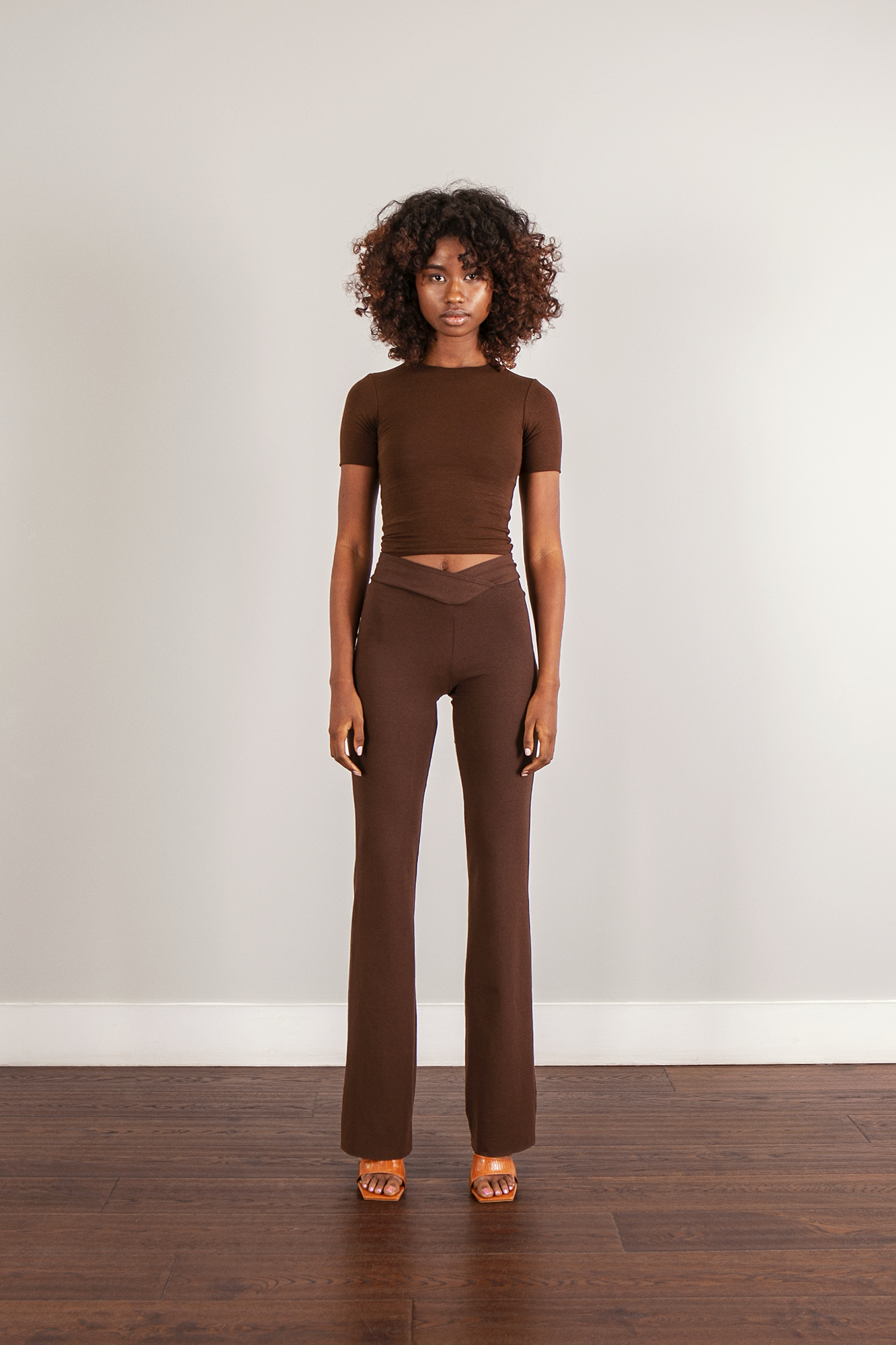 Bamboo Trousers with V-Front