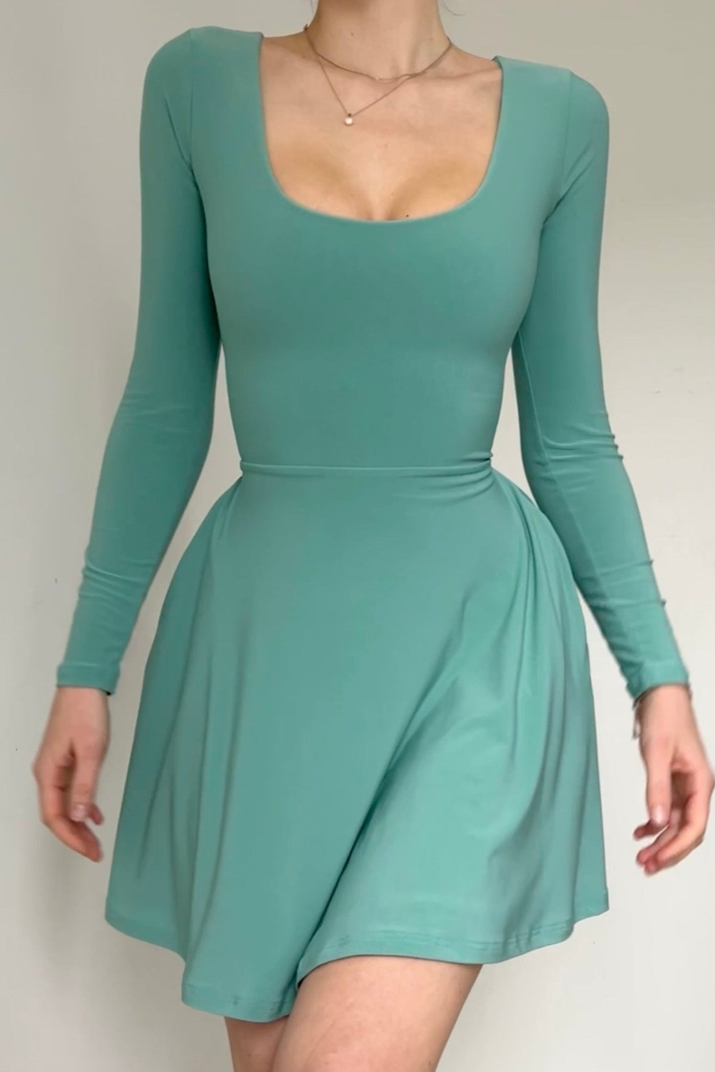 Rene Reversible Mini Dress in Recycled ITY