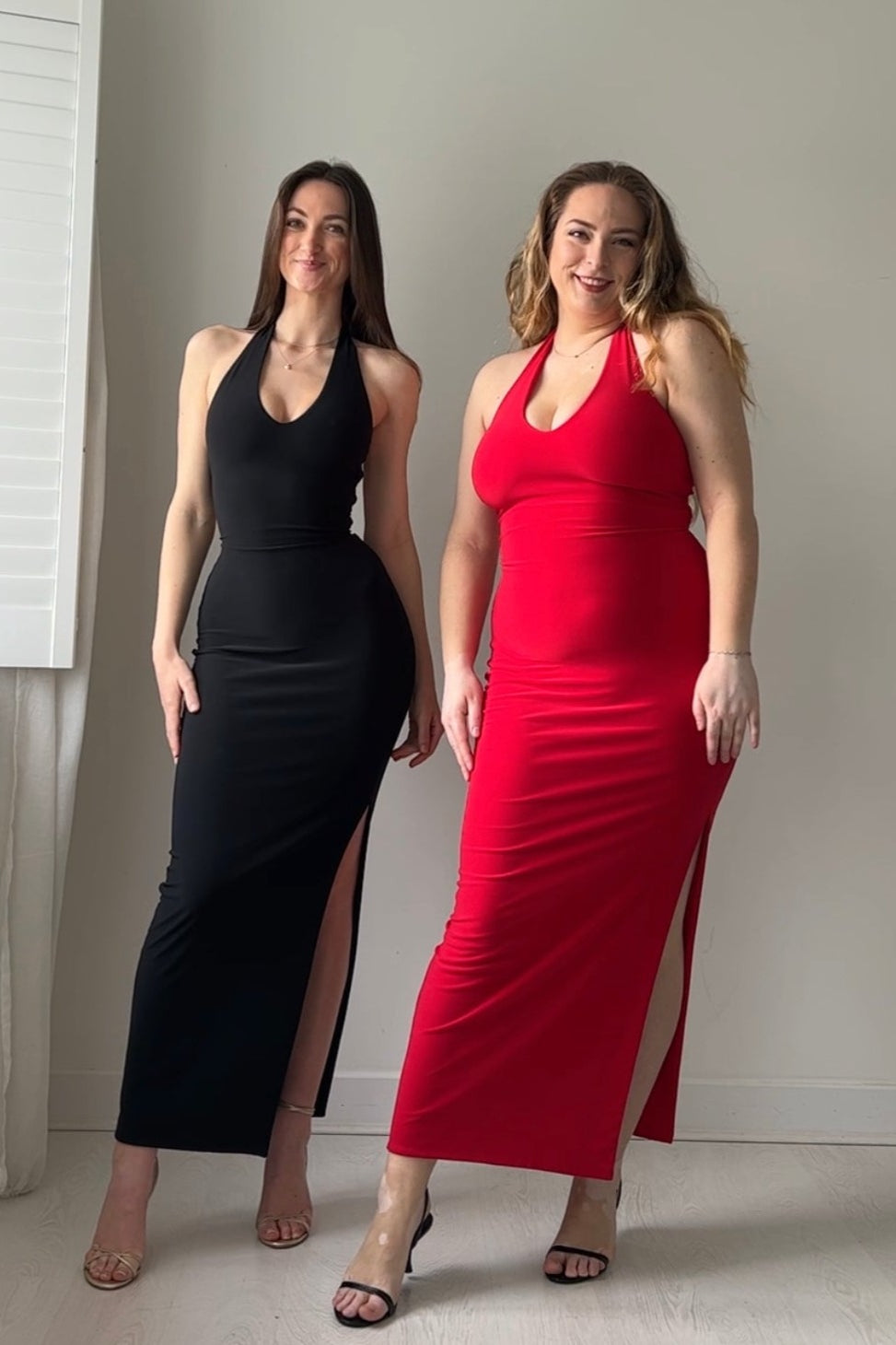 Harper Halter Dress in Maxi Length