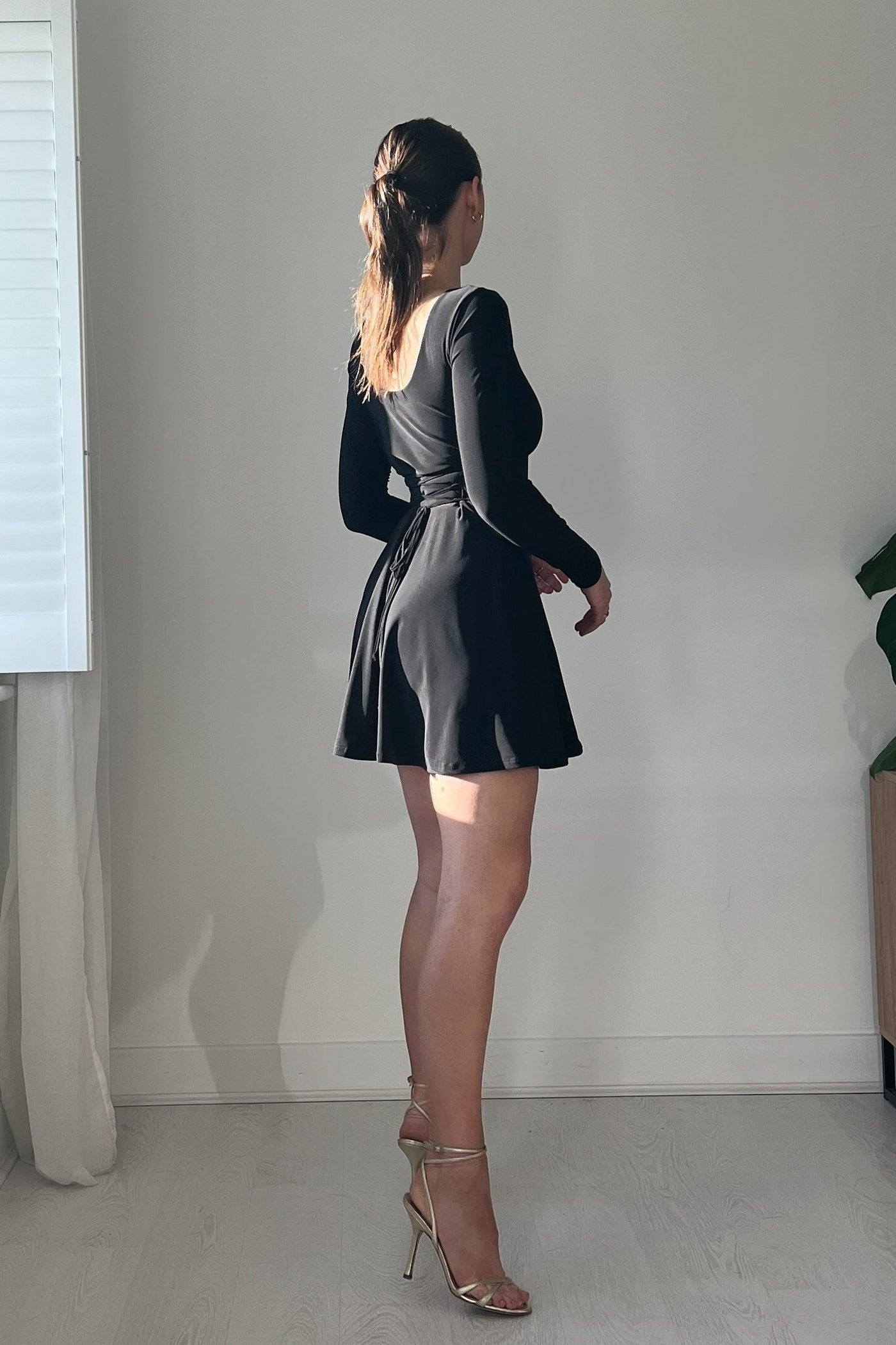 Rene Reversible Mini Dress in Recycled ITY