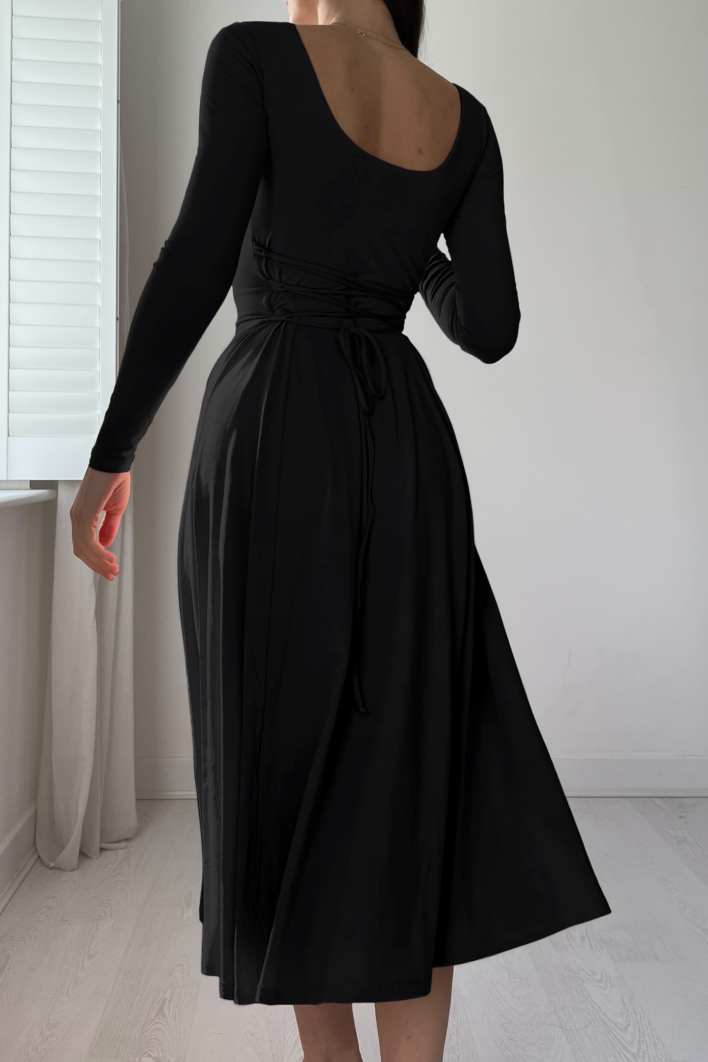 Iris Midi Dress in Organic Bamboo